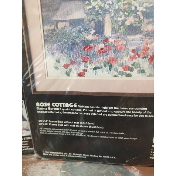 1989/1993 Dimensions Counted Cross Stitch Kit Peaceful Countryside & Bird Watch - Picture 11 of 13